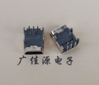 内江Mini usb 5p接口,迷你B型母座,四脚DIP插板,连接器
