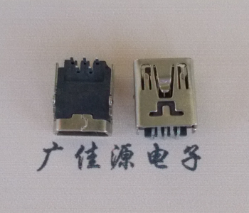内江MINI USB前两脚插座 90度卧式 端子DIP针脚定义