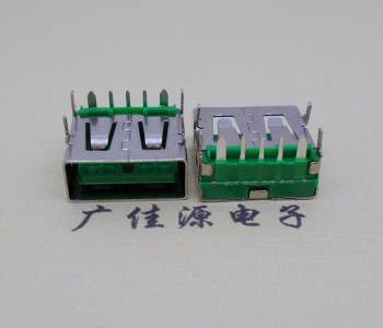 内江5A大电流 快充接口 USB5p绿胶芯 常规母座