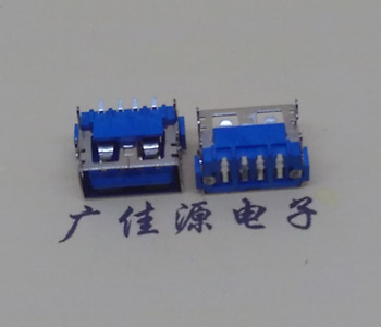 内江usb2.0接口 AF短体10.0母座 卧式直边 连接器插座