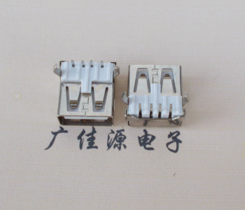 内江USB AF母座 LCP 耐高温250度280度 环保白胶芯