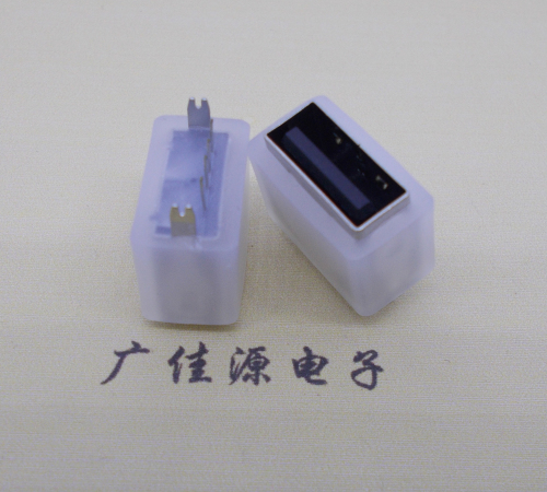 内江USB连接器接口 10.5MM防水立插母座 鱼叉脚