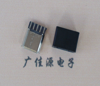 内江麦克-迈克 接口USB5p焊线母座 带胶外套 连接器