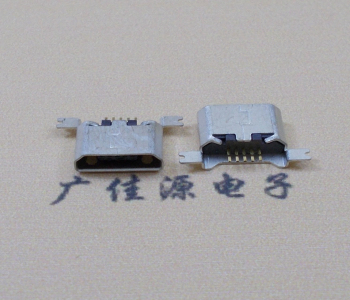 内江MK USB B Type 沉板0.9母座后两脚SMT口不卷边