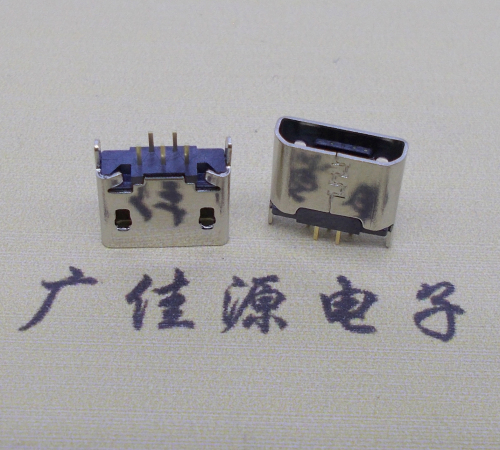 内江micro usb 5p母座 立插直口 高度6.0mm尺寸