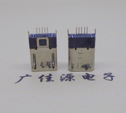 内江micro-迈克 插座 固定两脚鱼叉夹板1.0公头连接器