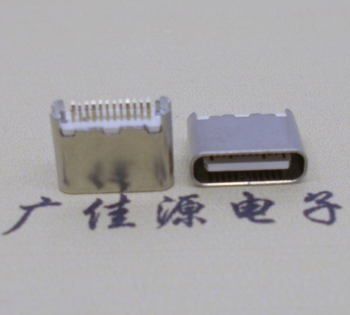 内江type-c24p母座短体6.5mm夹板连接器