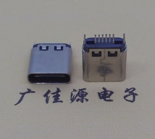内江type-c16p母座,夹板式type-c16p接口连接器