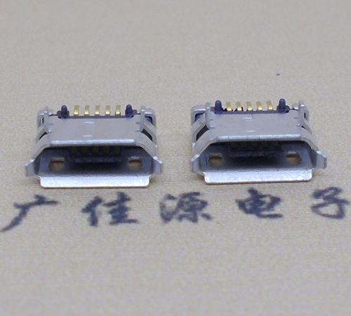 内江高品质Micro USB 5P B型口母座,5.9间距前插/后贴端SMT